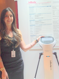 InBody's Gianna Rubino (BootCamp photo by L. Fishkin)