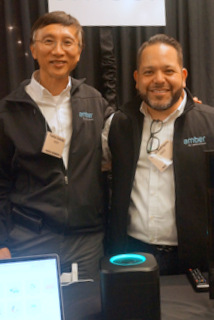 Amber CEO Dr. Pantas Sutardja & CMO Carlos Rodriguez (Techstination photo by L. Fishkin)