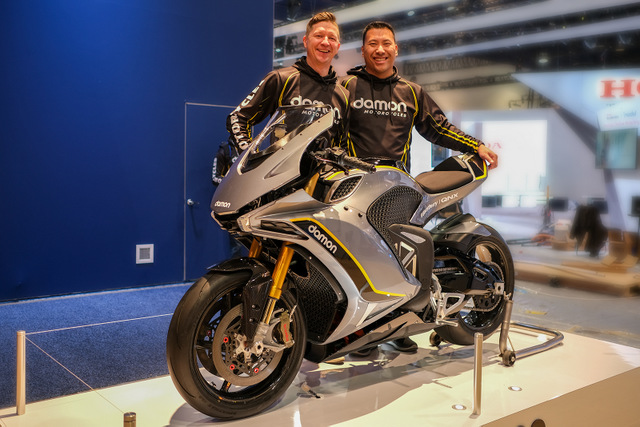 Damon Motorcycles co founders Jay Giraud and Dom Kwong