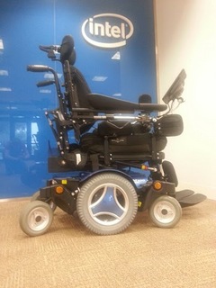 Intern Tim Balz helped to create a connected wheelchair