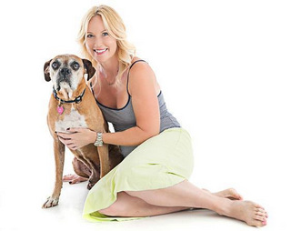 Paw Prints in the Sand co-founder Kelly Reeves and Astro