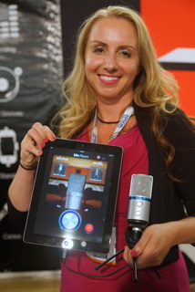 IK Multimedia's Starr Ackerman (BootCamp photo by L. Fishkin)