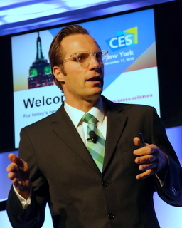 Consumer Electronics Association Chief Economist Shawn DuBravac (BootCamp photo by L. Fishkin)