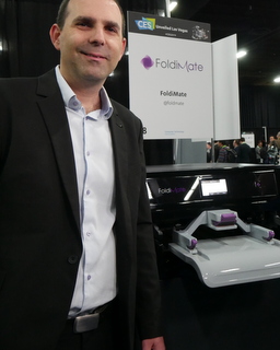 FoldiMate's Gal Rozov (Techstination photo by L. Fishkin)