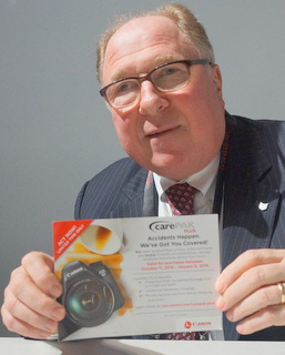 Canon VP & GM Sales Ross Held (BootCamp photo by L. Fishkin)