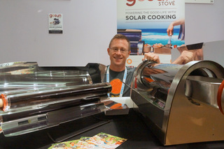 GoSun Stove CEO Patrick Sherwin (Techstination photo by L. Fishkin)