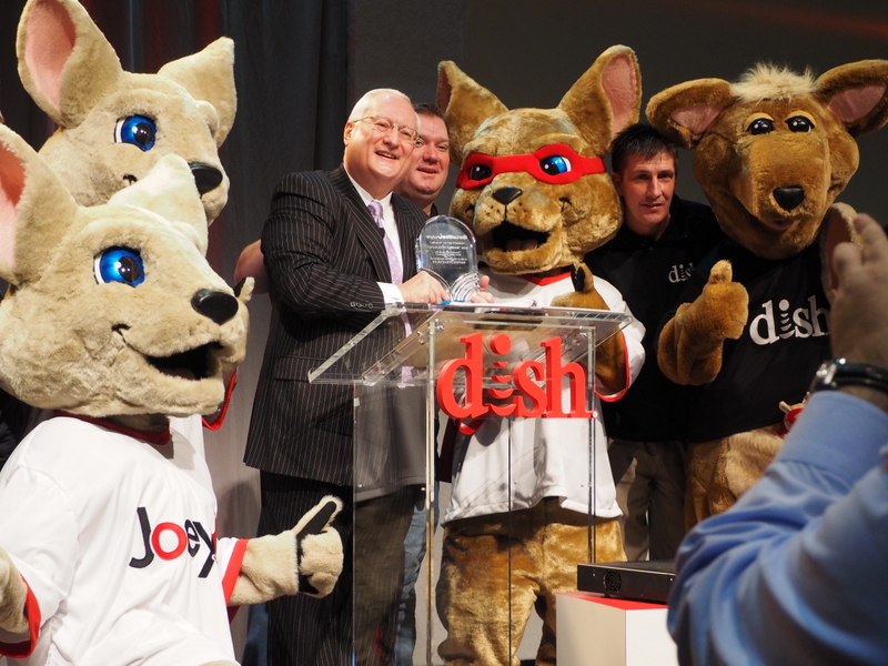 Dish Network CEO Joe Clayton at CES (BootCamp photo by L. Fishkin)