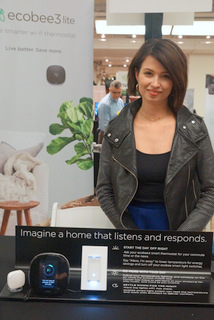 Ecobee's Kristen Johnson (Techstination photo by L. Fishkin)