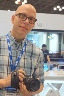Filmmaker and Samsung image logger Andrew Putschoegl (BootCamp photo by L. Fishkin)