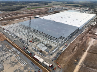Ford BlueOval City construction in West Tennessee