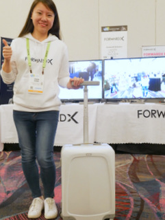 Forward X COO Yaxin Guan (Techstination photo by L. Fishkin)