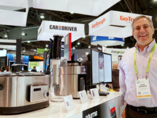 Gourmia's David Rosenfeld (Techstination photo by L. Fishkin)