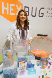 Hexbug's Lindsey Gideon (BootCamp photo by L. Fishkin)