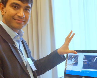 Intel's Dr. Achin Bhowmik (BootCamp photo by L. Fishkin)