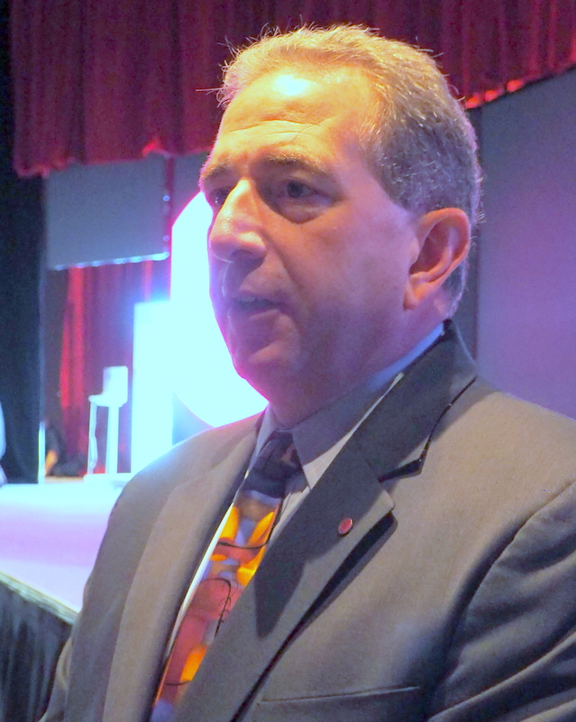 LG New Product Development Head Tim Alessi (BootCamp photo by L. Fishkin)