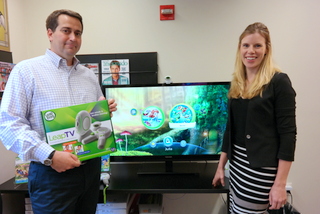 LeapFrog VO David Perkinson and Learning Team Director Jody LeVos (BootCamp photo by L. Fishkin)