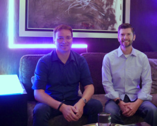 Lifx co-founder Marc Alexander (left) and CEO Tim Peters (Techstination photo by L. Fishkin)