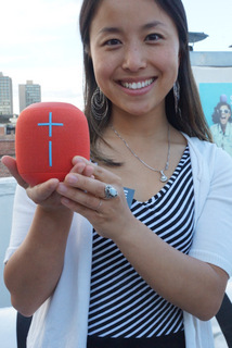 Logitech UE Sr. Product Mgr. Daphe Li (Techstination photo by L. Fishkin)