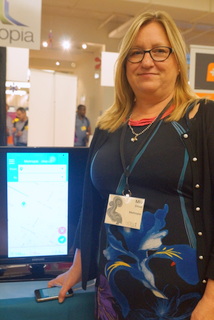 Metropia's Mia Zmud (BootCamp photo by L. Fishkin)