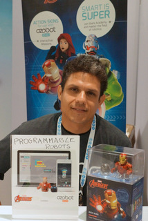 Ozobot's Diego Covarrubias (Techstination photo by L. Fishkin)