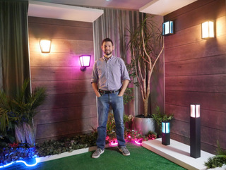 Mike Deschamps of Philips Hue (Techstination photo by L. Fishkin)