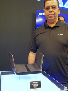 Netgear's Sandeep Harpalani (Techstination photo by L. Fishkin)