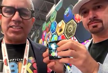 Max Filin and Napoleon Smith with Rubik's WowCube
