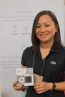 Tile Communications Director Sherry Shen (Techstination photo by L. Fishkin)