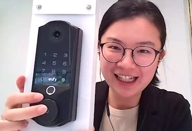 Eufy Security's Janet Jin with FamiLockE40