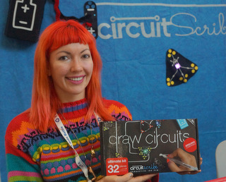 Circuit Scribe Dir. of Sales & Marketing Stephanie Page (Techstination photo by L. Fishkin)