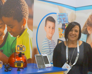 VTech's Jennifer Eiselein (Techstination photo by L. Fishkin)
