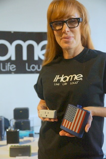 iHome's Julie Lamb (BootCamp photo by L. Fishkin)